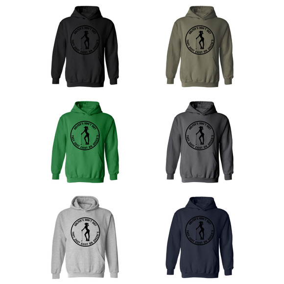 Golf Hoodie Golfers Don't Diet On Greens Funny WOMAN Golfer Golfing  Sweatshirt - Picture 2 of 15